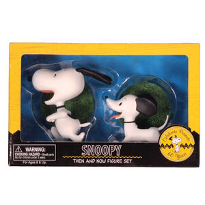 Snoopy Then And Now Figure Set Celebrate Peanuts 60 Years Dark Horse Deluxe, New